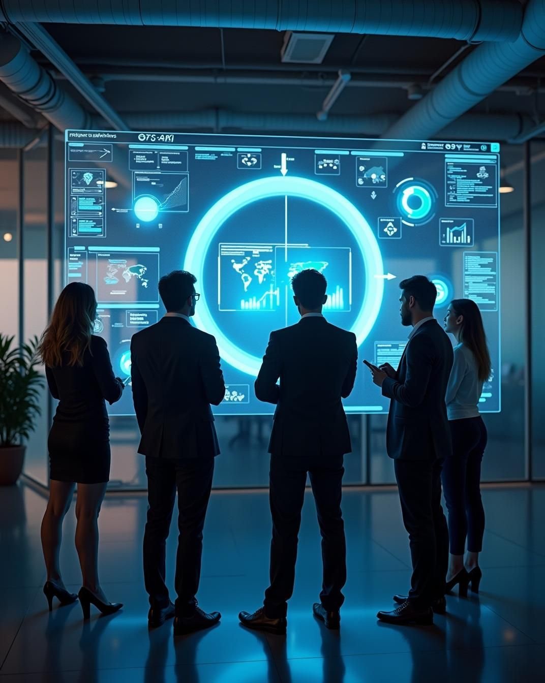 Cybersecurity professional monitoring digital threats and network securit