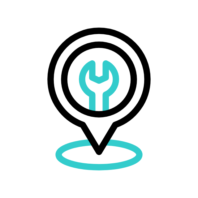 Resident engineer IT support and cybersecurity service icon
