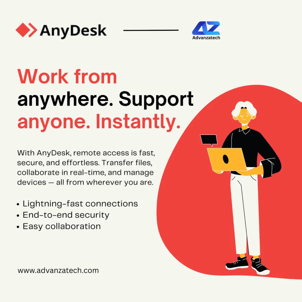anydesk linkedln post